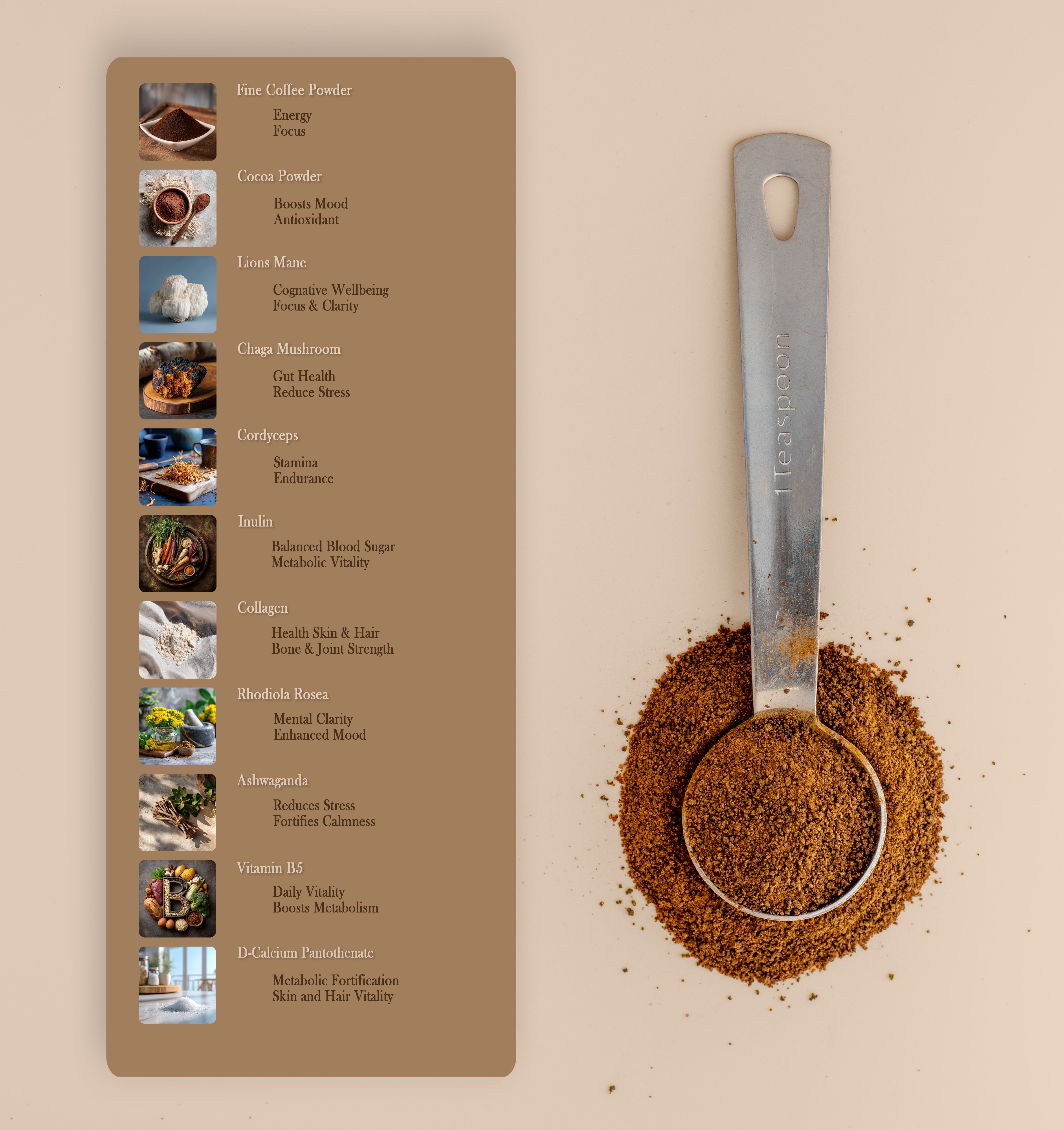 Kleen Koffee Collagen Mushroom Blend